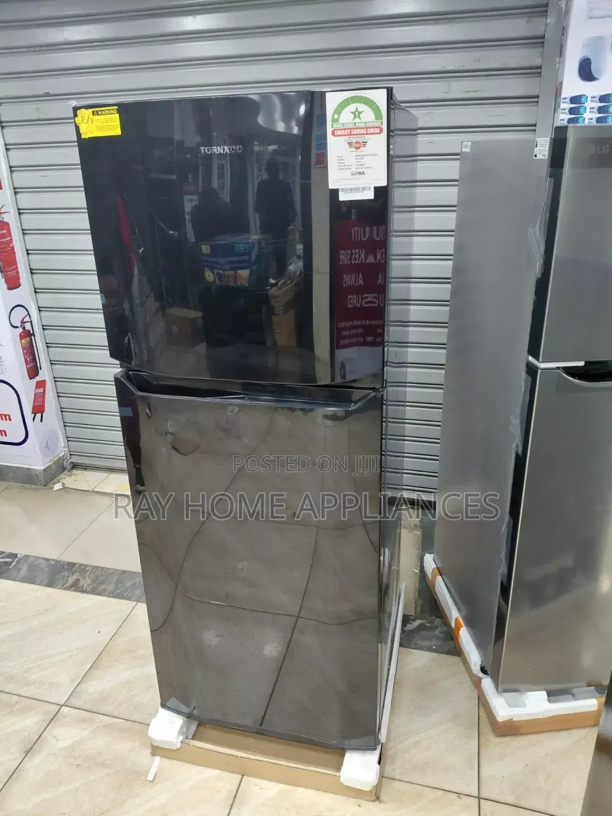 Tornado 304litres Non Frost
Black Refrigerator Double Door