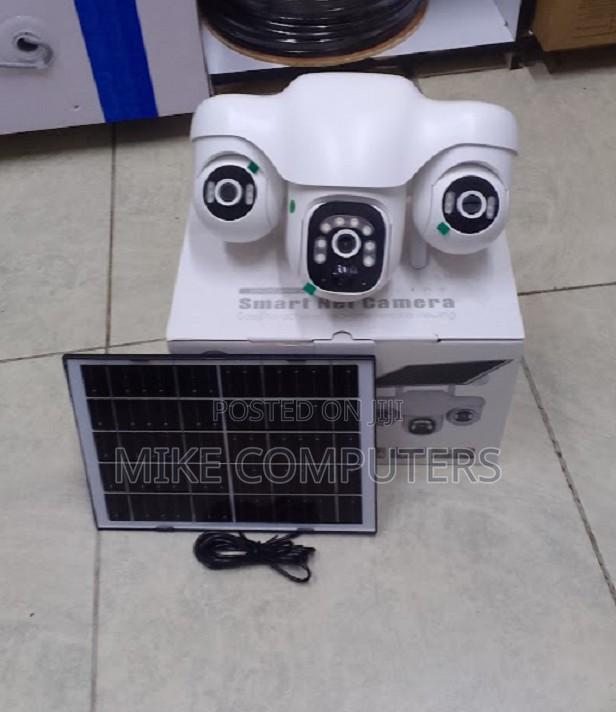 4g Simcard Solar Powered Outdoor CCTV Camera With Street Floodlight