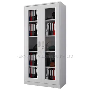 2-door Full Glass Office Cabinet