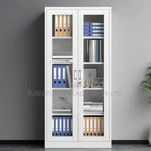 2-door Full Glass Office Cabinet