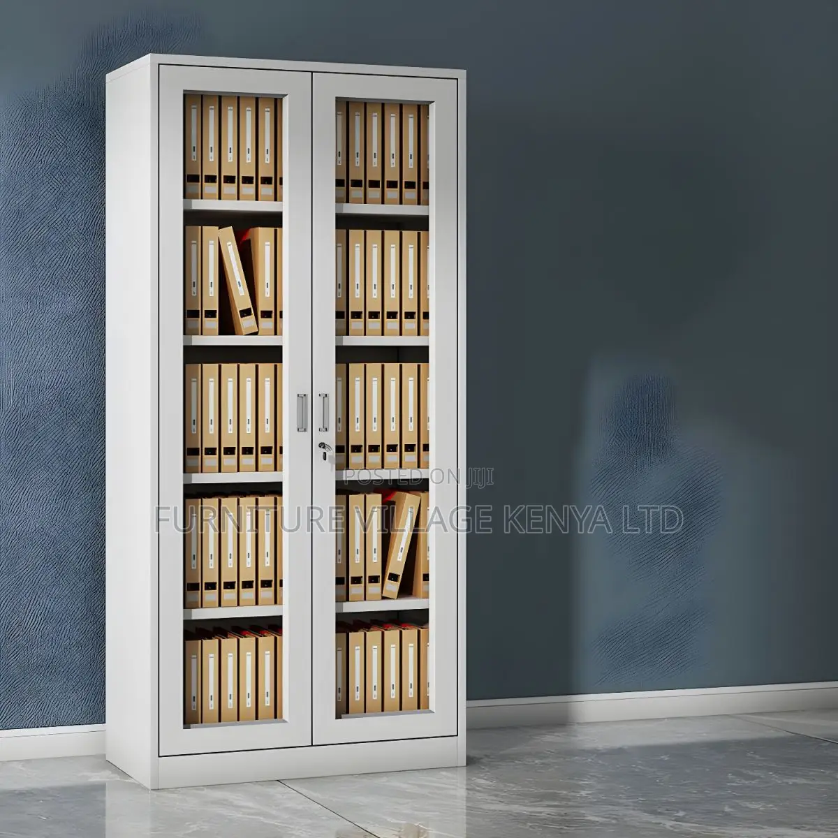 2-door Full Glass Office Cabinet