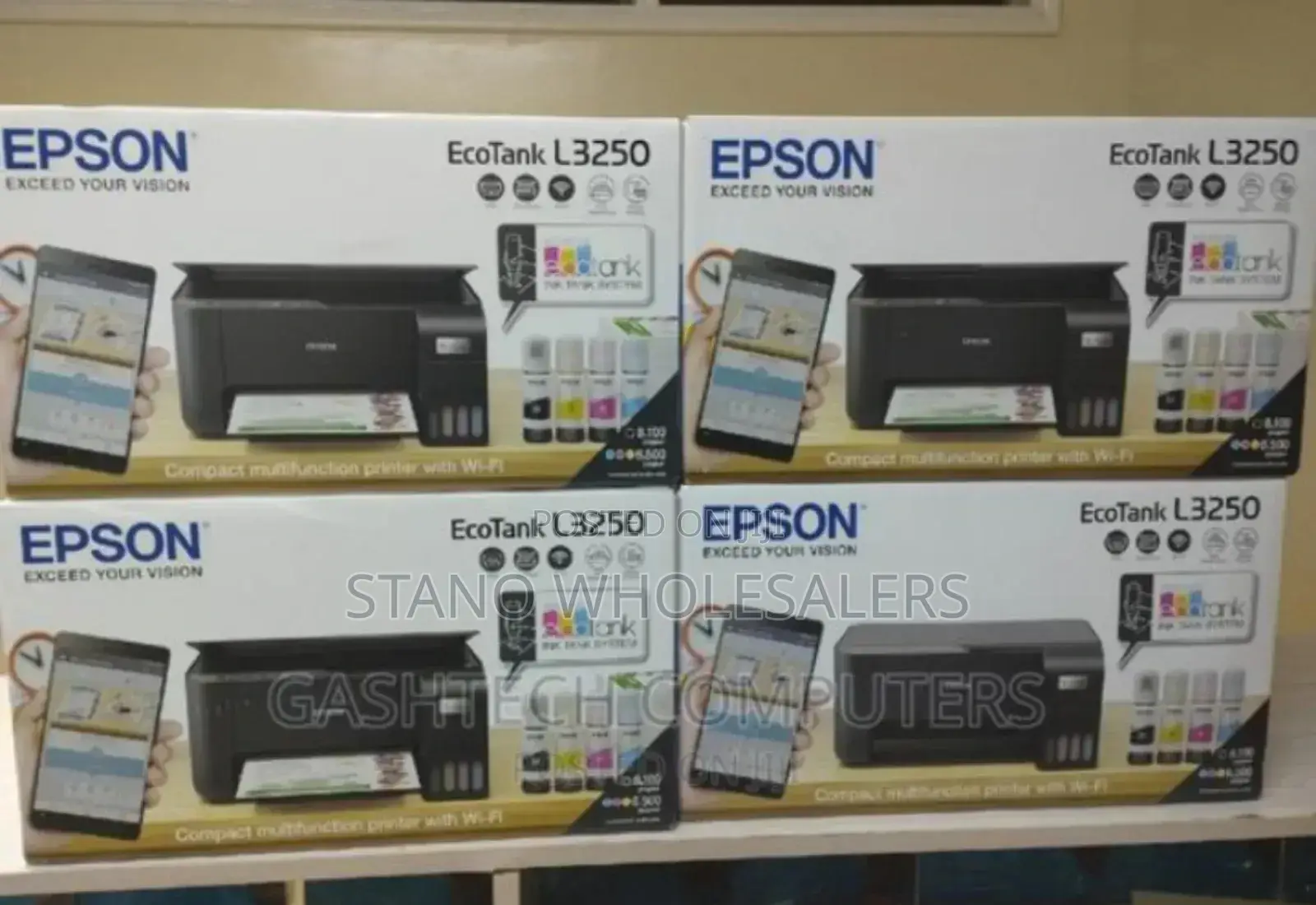 Restocked- Epson Printer L3250. All Brand New
