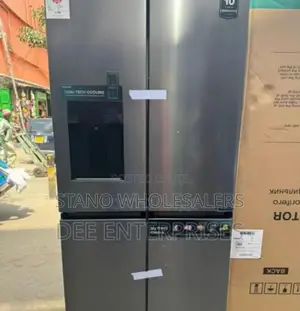 Colour Grey- Hisense 508l Side by Side Fridge
