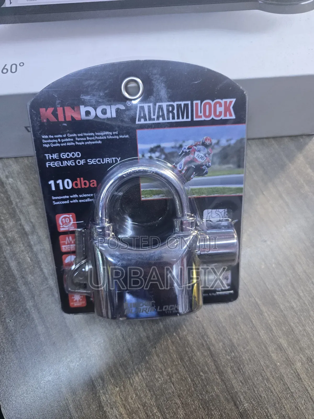 Quality Security Kinbar Alarm Padlock With Battery Replacements
