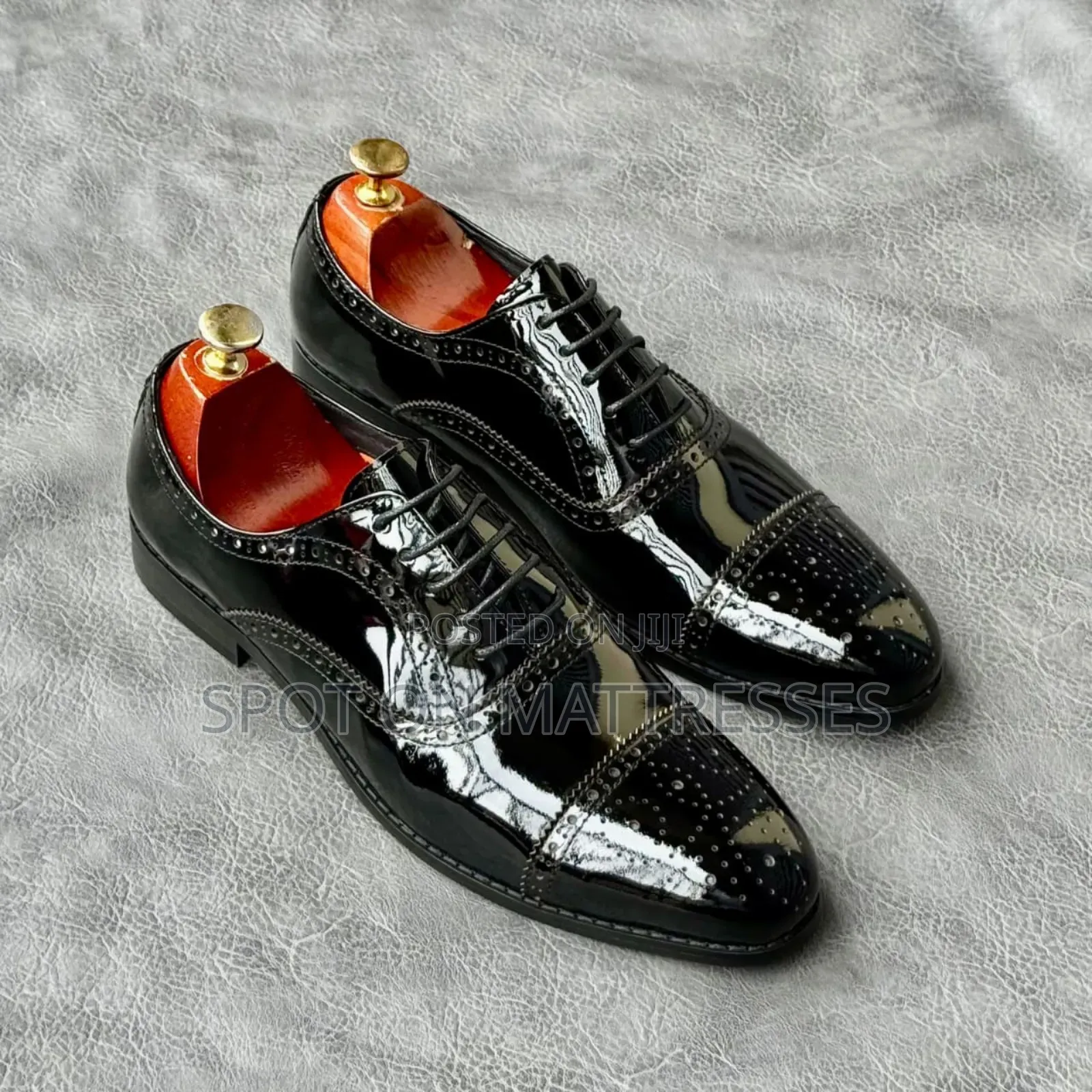 John Foster Patent Leather Shoes for Men Sizes 39-45.