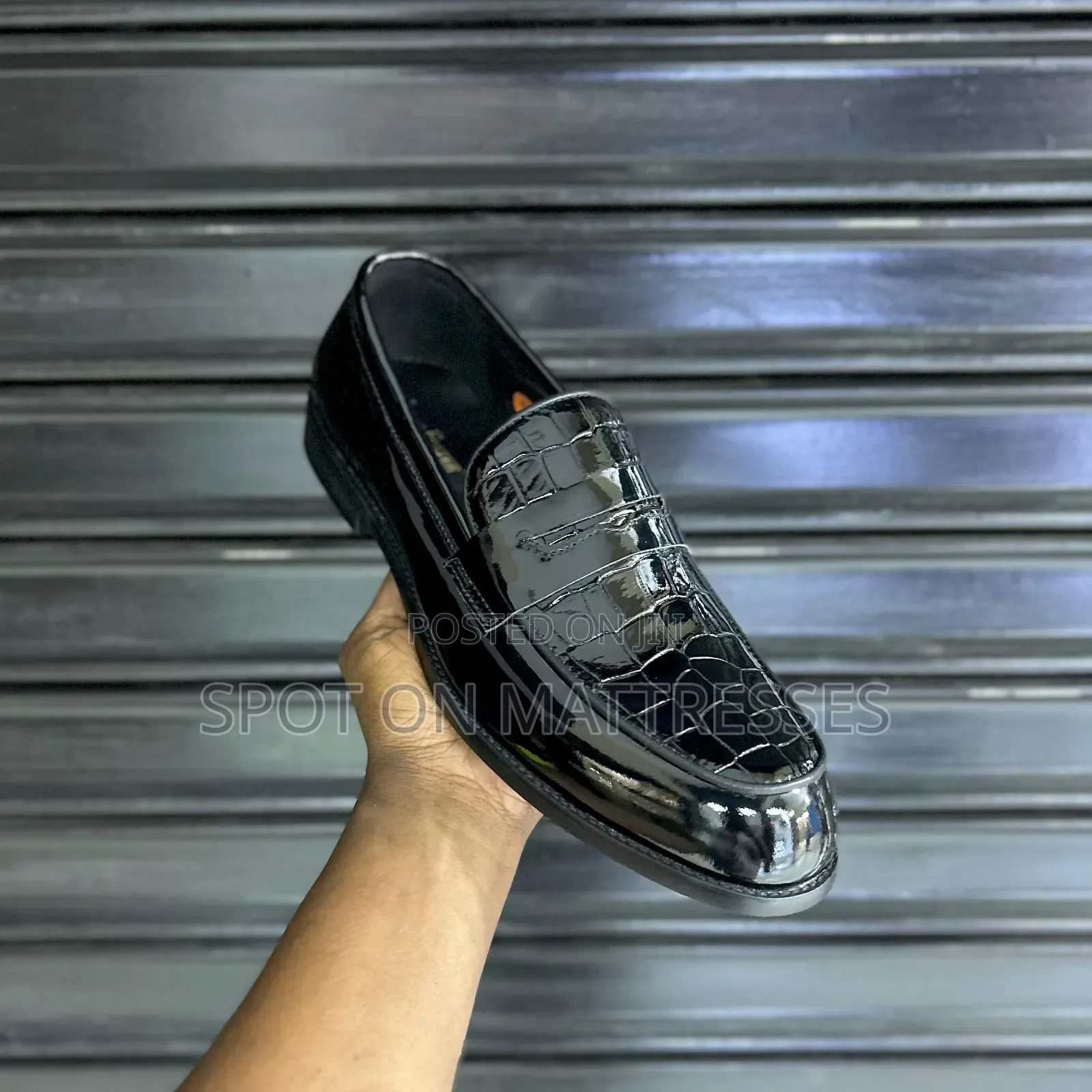 John Foster Patent Leather Shoes for Men Sizes 39-45.