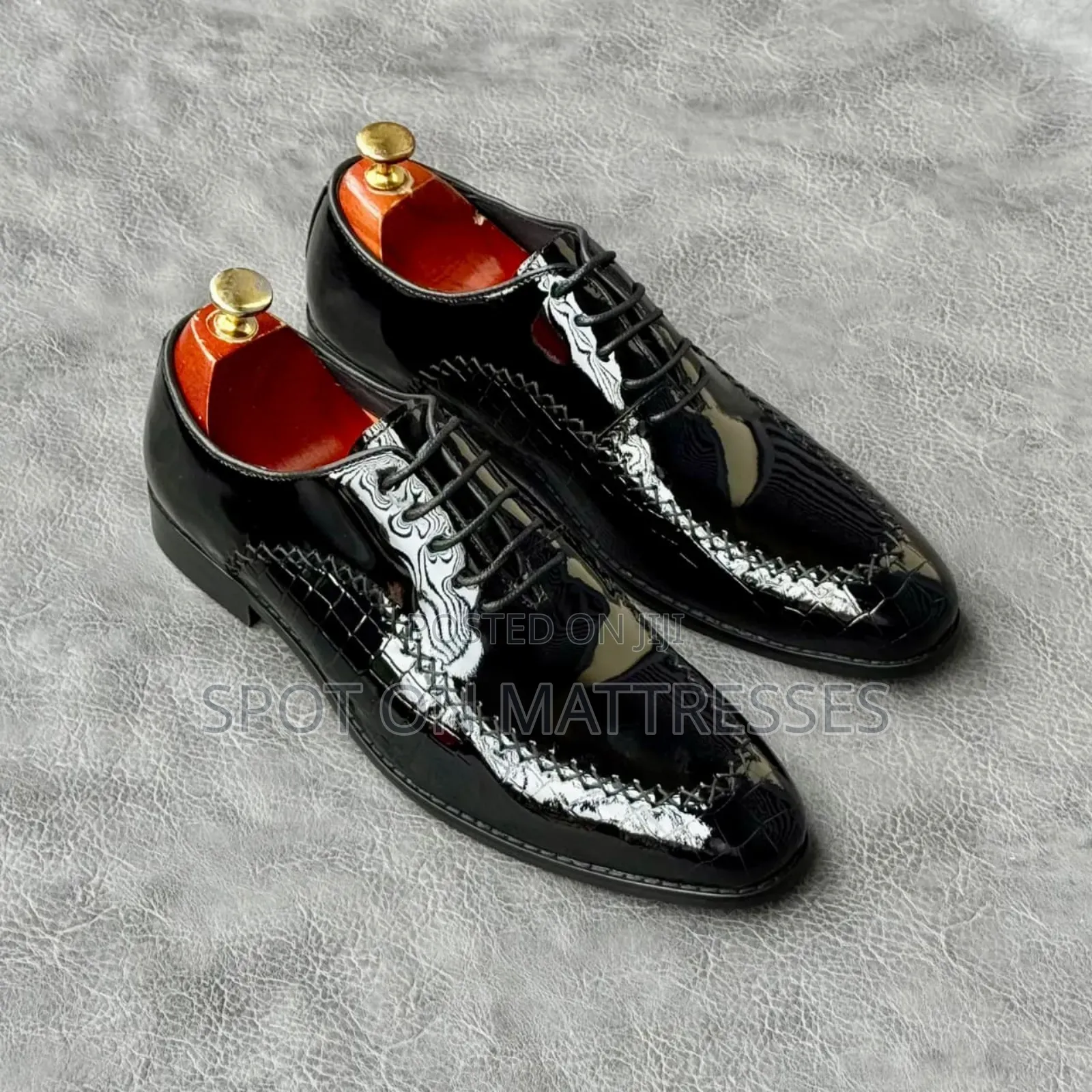 John Foster Patent Leather Shoes for Men Sizes 39-45.