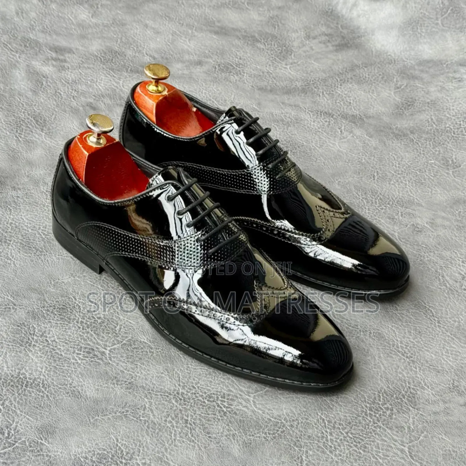 John Foster Patent Leather Shoes for Men Sizes 39-45.