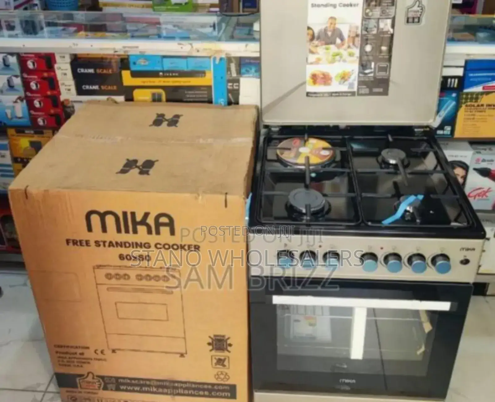 With Hot Pate Electric- Mika 60 By60 Standing Cooker
