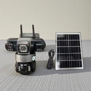 Colored Night Vision 12mp 4g PTZ Rotating Triple Lens Solar Camera - thumbnail 2