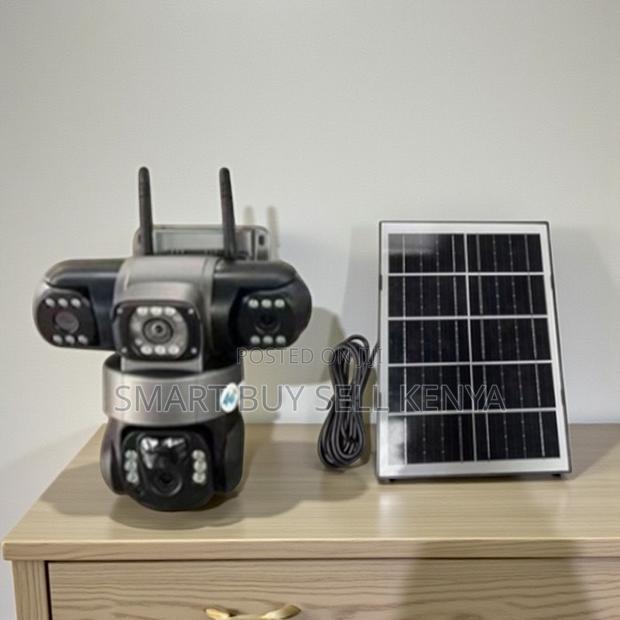 Easy to Install 12mp 4g PTZ Rotating Triple Lens Solar Camera - main view