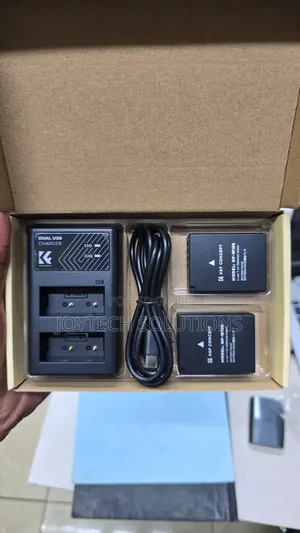 Camera Batteries [ Dual Pack + Charger ]