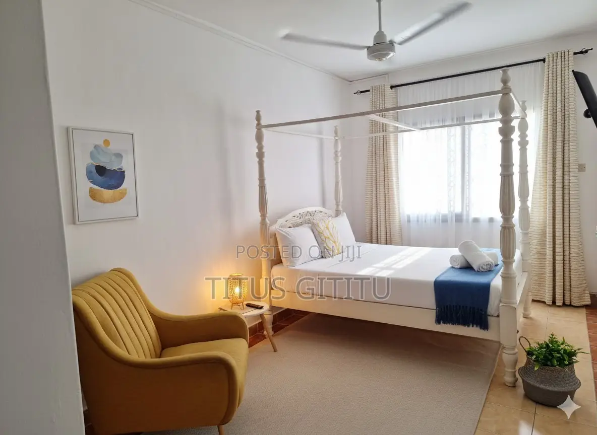 Spacious Studio Airbnb Nyali | Outdoor Balcony | Near Cinemax |