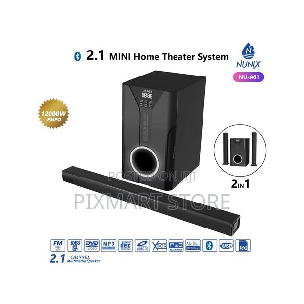 Woofer! Nunix Nu-A61 2.1 Mini Soundbar System – Home Theater Audio