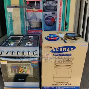 3gas 1electric Plate, and Oven Ecomax 60by60 Cooker. [✓