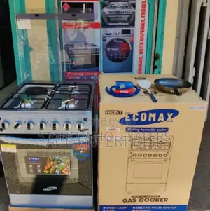 3gas 1electric Plate, and Oven Ecomax 60by60 Cooker. [✓