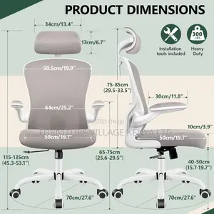 Ergonomic Office Chair With Adjustable Headrest