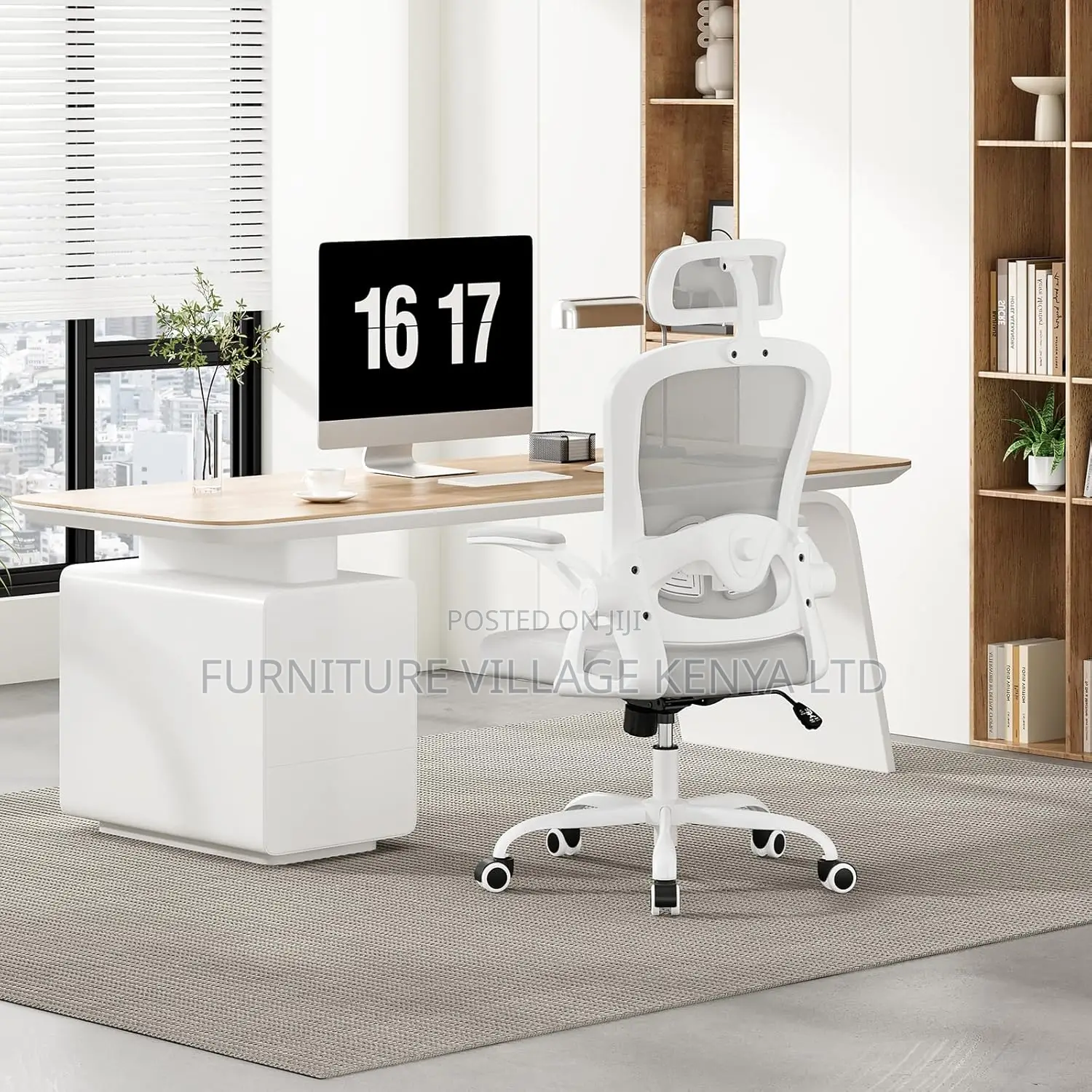 Ergonomic Office Chair With Adjustable Headrest