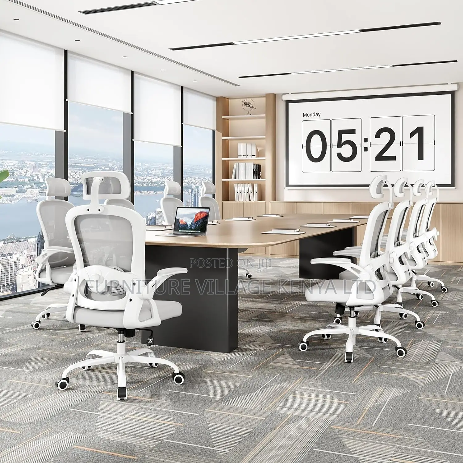 Ergonomic Office Chair With Adjustable Headrest