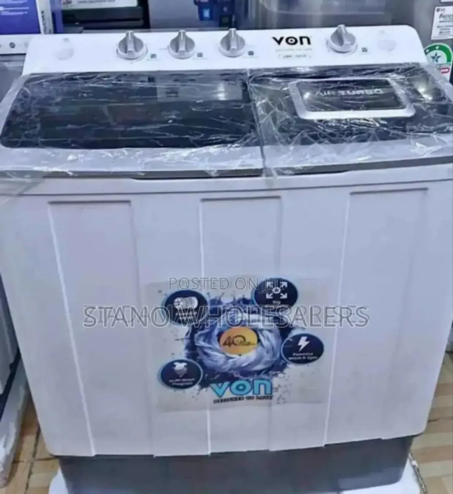 Home Use. Von 13kgs Washing Machine. Laundry Easy