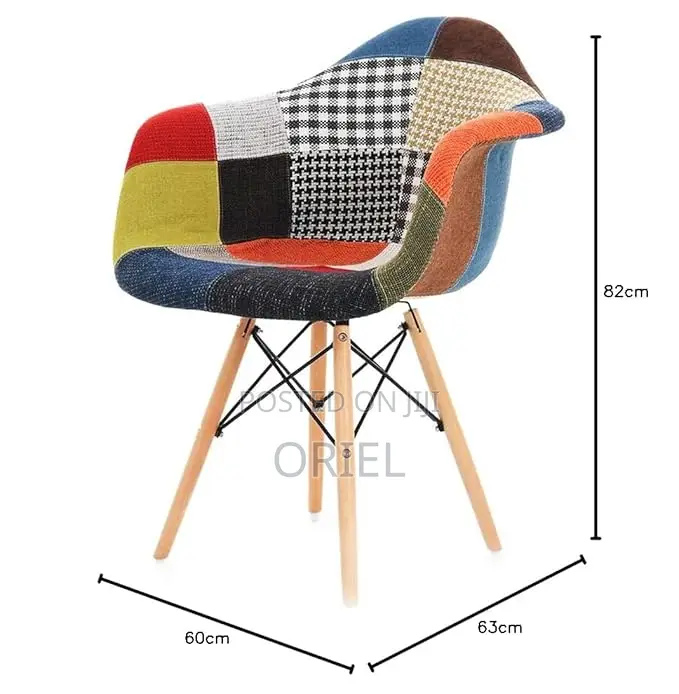 Eames Dining Chair : Patchwork Bucket Eames Chair