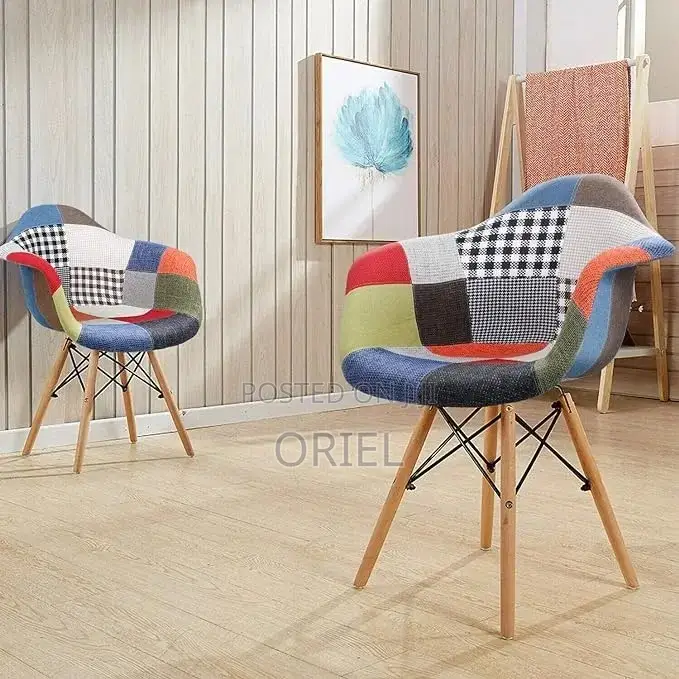 Eames Dining Chair : Patchwork Bucket Eames Chair