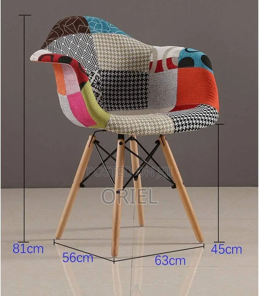 Eames Dining Chair : Patchwork Bucket Eames Chair