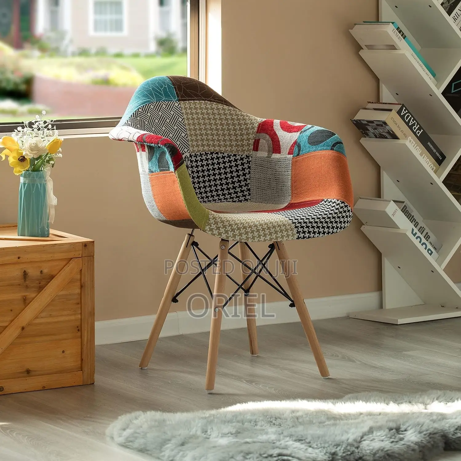 Eames Dining Chair : Patchwork Bucket Eames Chair