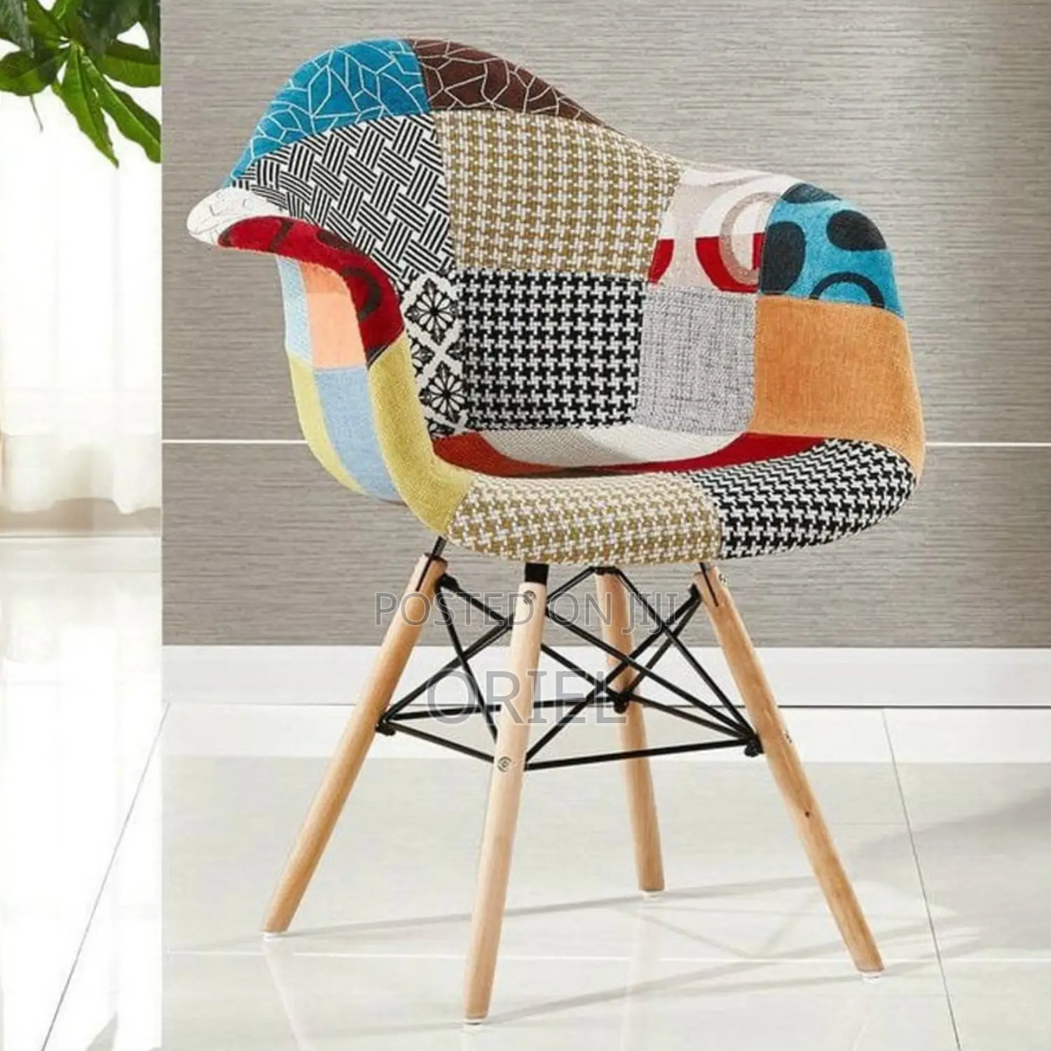 Eames Dining Chair : Patchwork Bucket Eames Chair