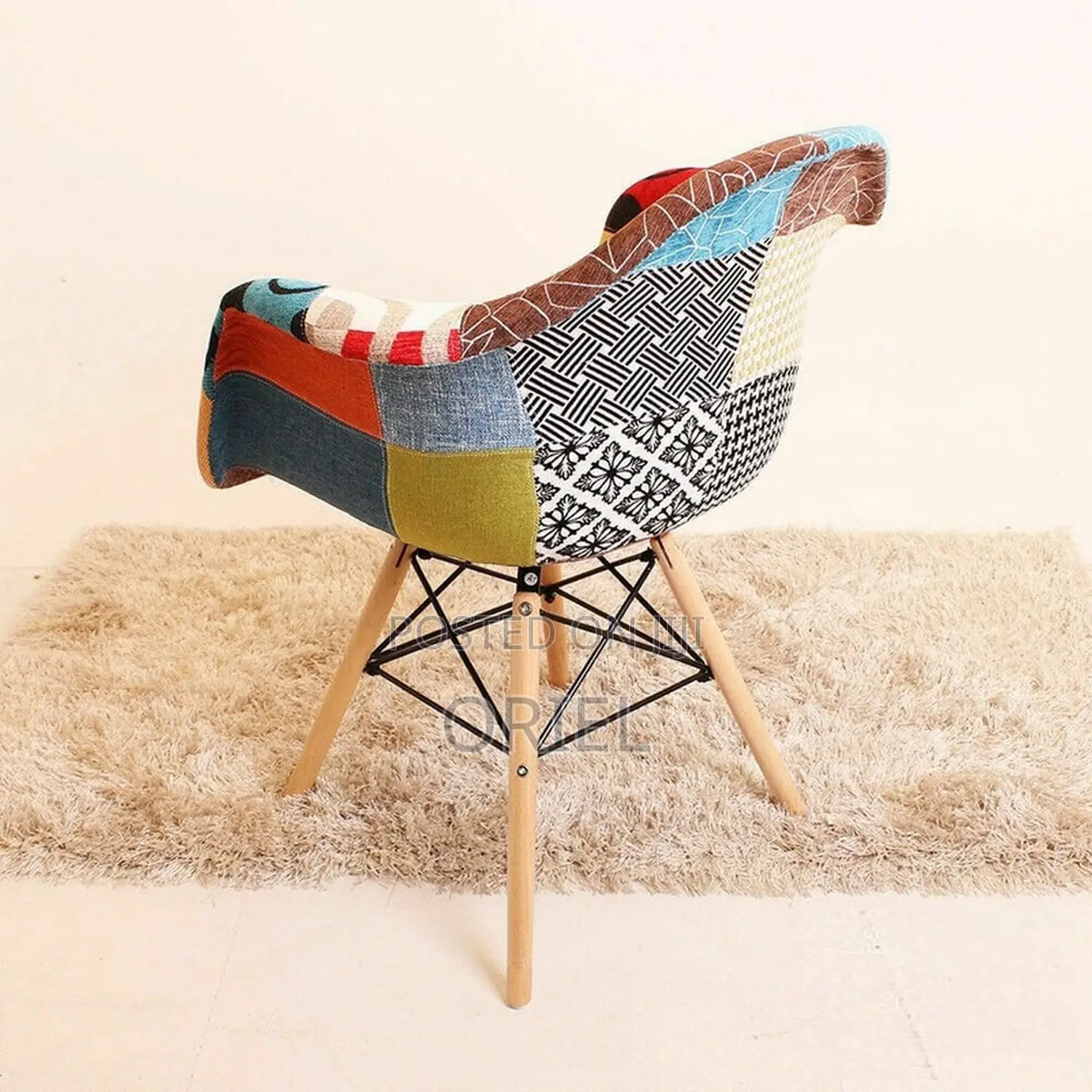 Eames Dining Chair : Patchwork Bucket Eames Chair