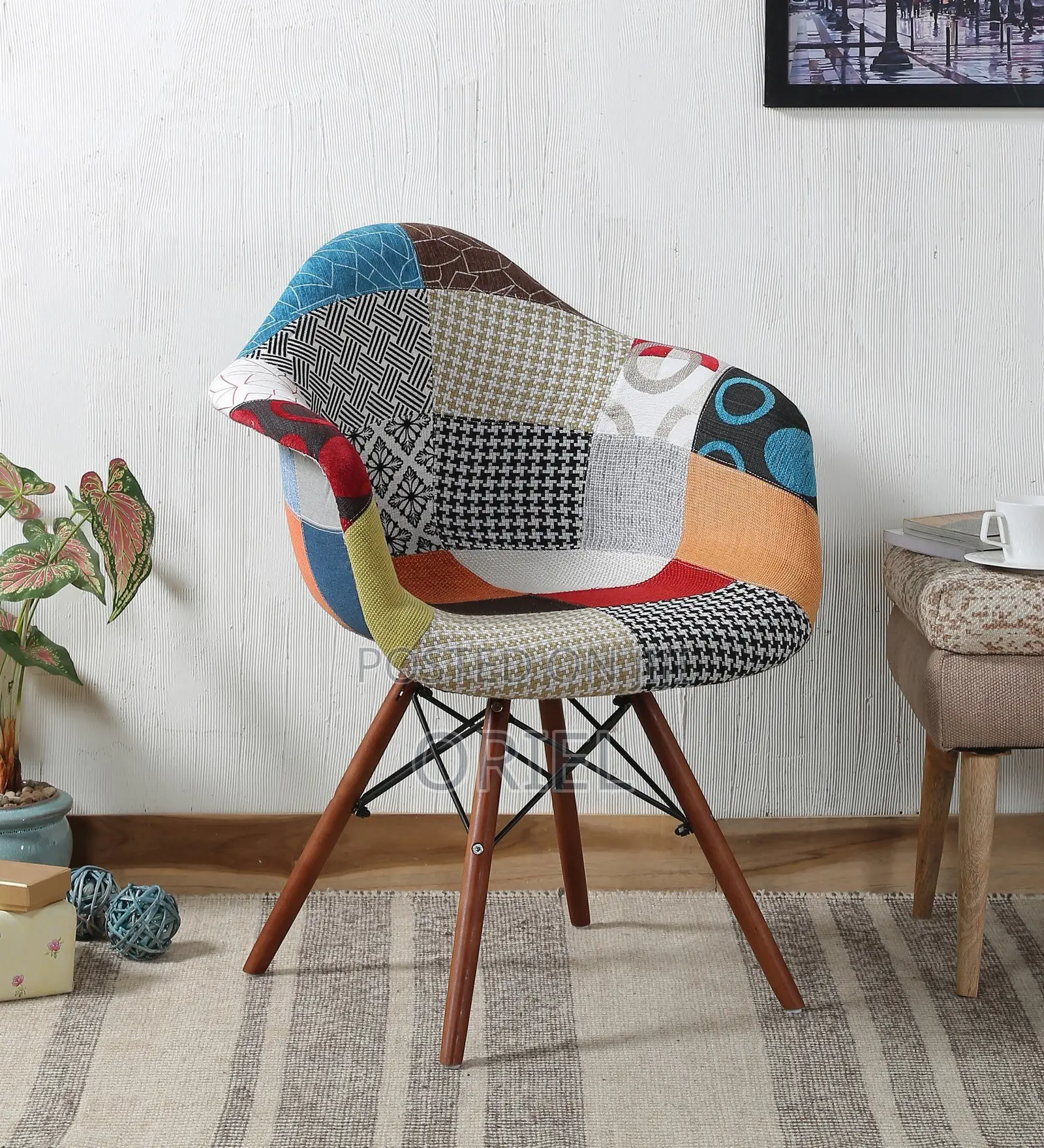 Eames Dining Chair : Patchwork Bucket Eames Chair