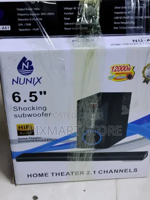 Nunix Nu-A61 2.1 Channel Mini Soundbar With Subwoofer