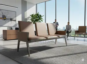 3 Seater Pu Padded Bench for Waiting Area