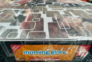 Colour Black Morning Glory. - Mattress 6by6 8inch