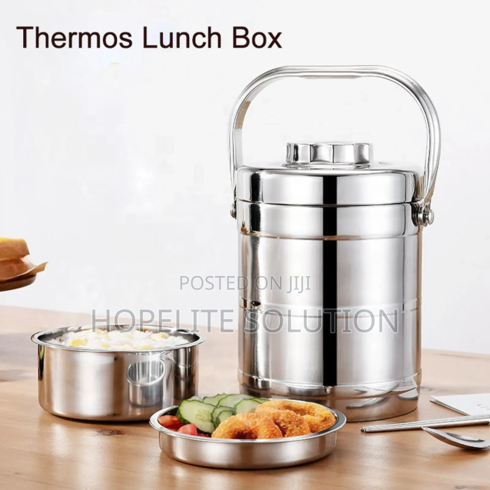 1.4l Stainless Steel 3in1 Food Flask Lunchbox