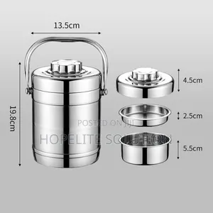 1.4l Stainless Steel 3in1 Food Flask Lunchbox