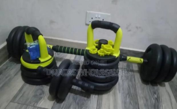 Kettle Bell. Blue. 30kgs Dumbell Set - main view