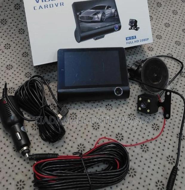 Full Hd 1080p 3-Lens Car DVR Dash Camera | Front + Inside + Rear | WDR