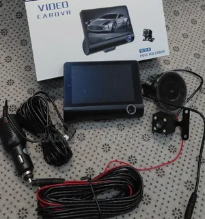 Full Hd 1080p 3-Lens Car DVR Dash Camera | Front + Inside + Rear