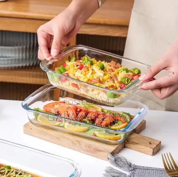 3pcs Baking Microwaveable Glass Casserole - thumbnail 2