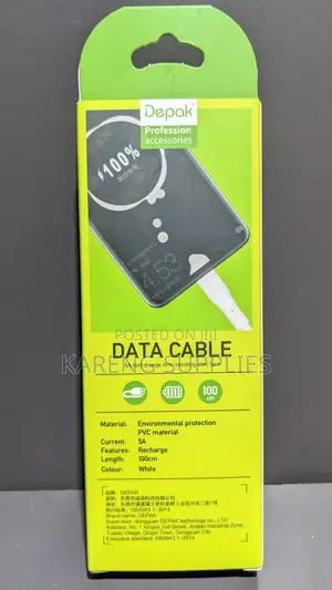 Depak 5a Lightning Data Cable