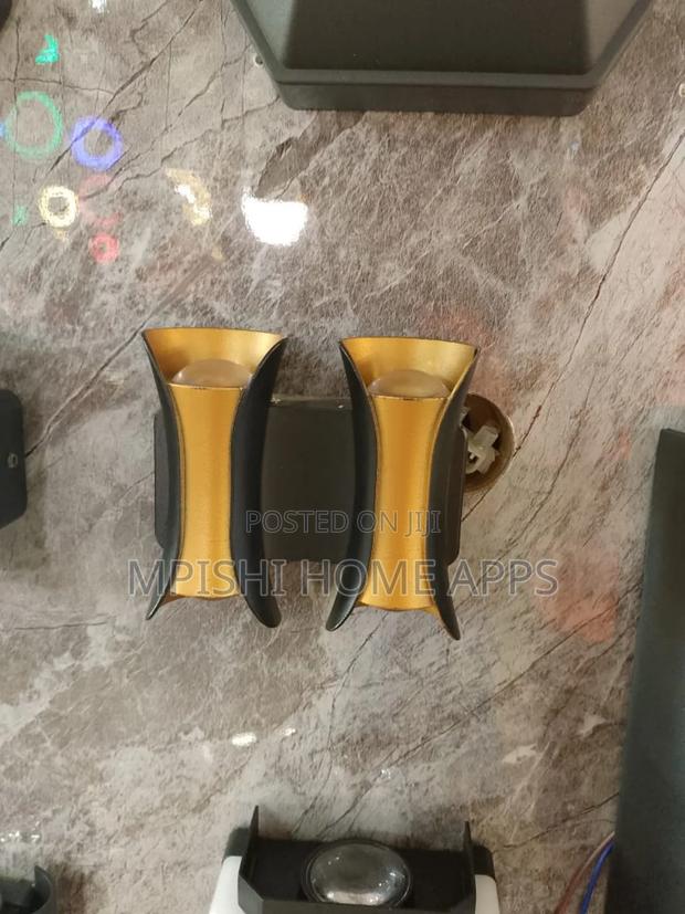 Double Black and Gold Led Wall Light - thumbnail 2
