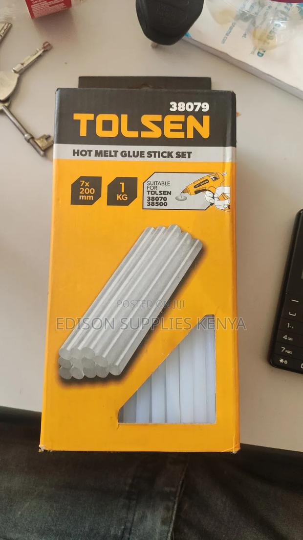 Tolsen Glue Sticks 7mm 1kg 124pcs High Quality Hot Melt Glue Sticks