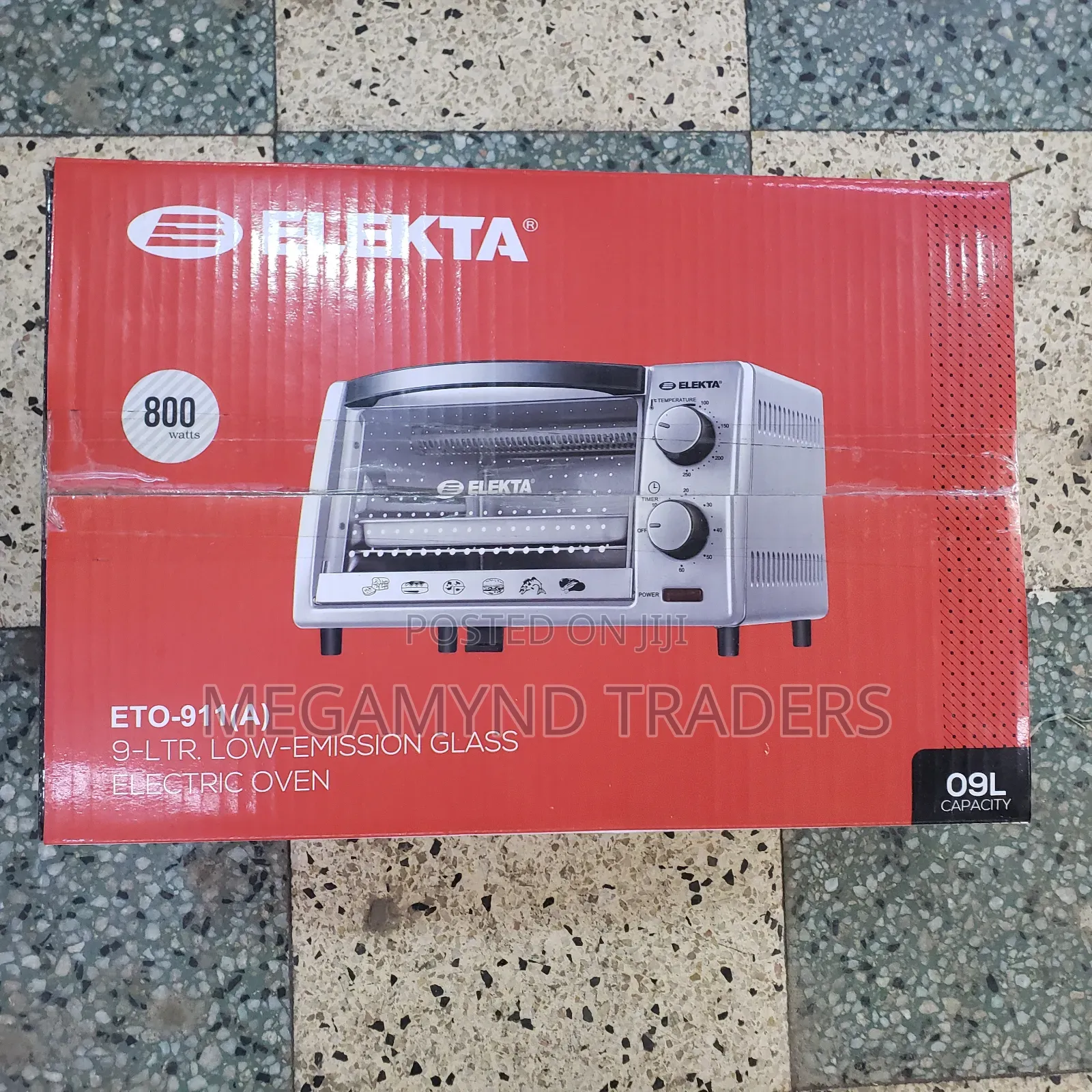 Electric Oven 9 Ltr / Elekta Low - Emissions Glass Oven 9ltr