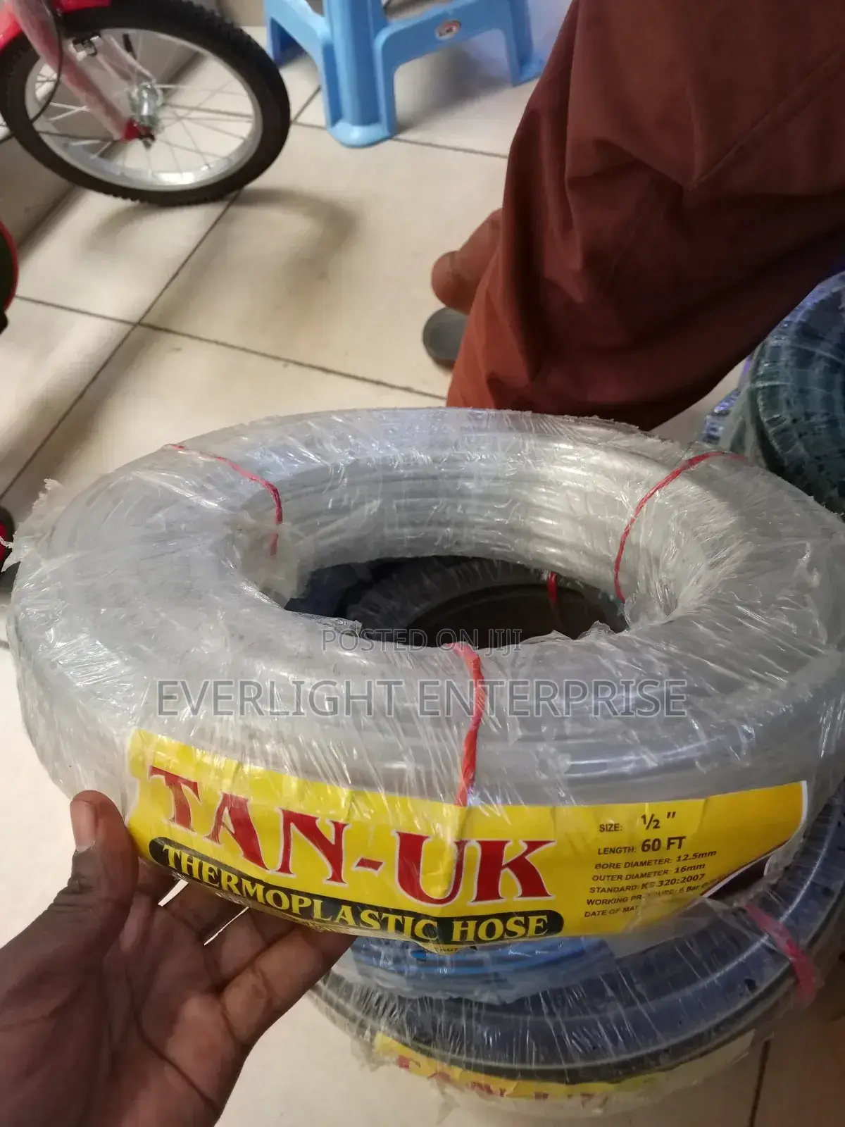 Clear 1/2 Inch by 60ft Hose Pipe