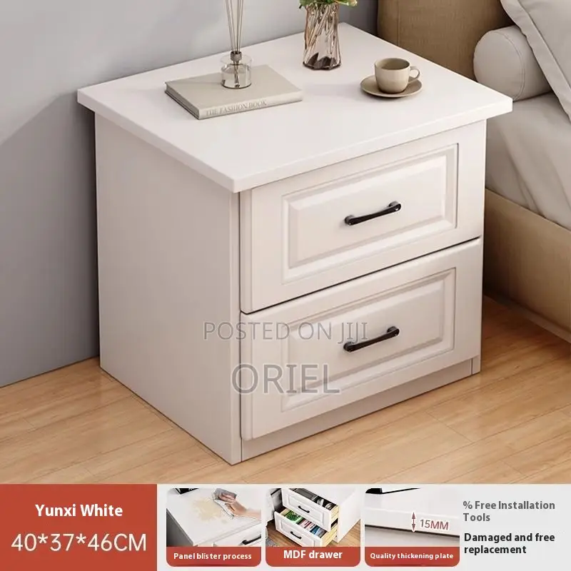 Home Cabinet : Modern Home Bedside 2-drawer Storage Cabinet