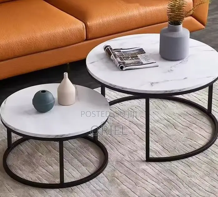 Coffee Table ; Modern Round Set Nesting Coffee Table