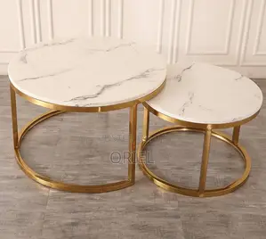 Coffee Table ; Modern Round Set Nesting Coffee Table