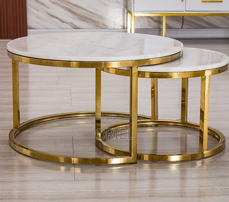 Coffee Table ; Modern Round Set Nesting Coffee Table