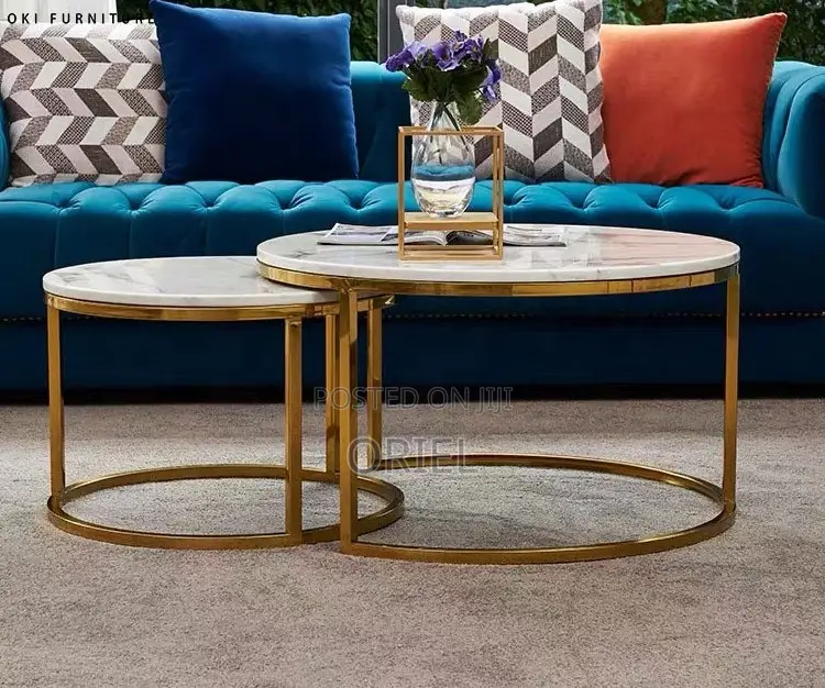 Coffee Table ; Modern Round Set Nesting Coffee Table
